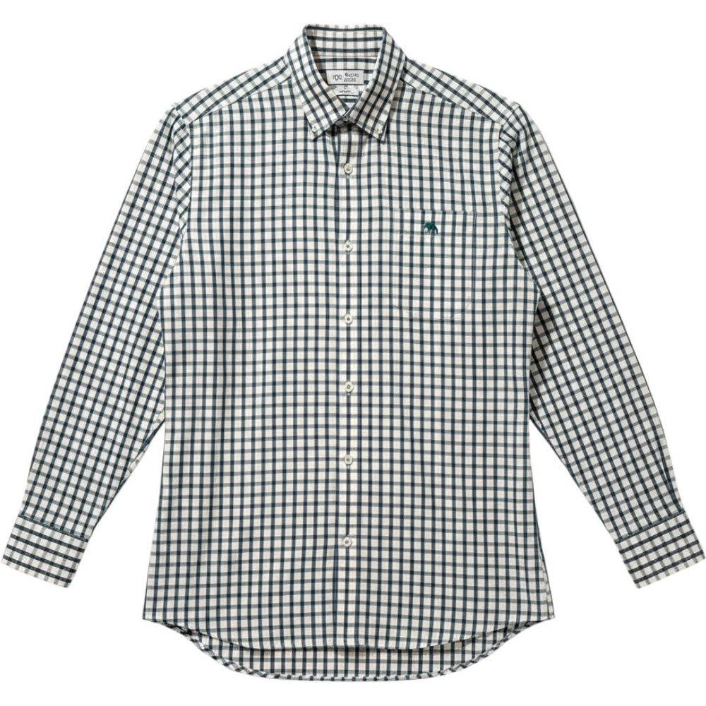 Onward Reserve Button Down Shirt Mens Small Green‎ Blue Gingham Tailored Fit